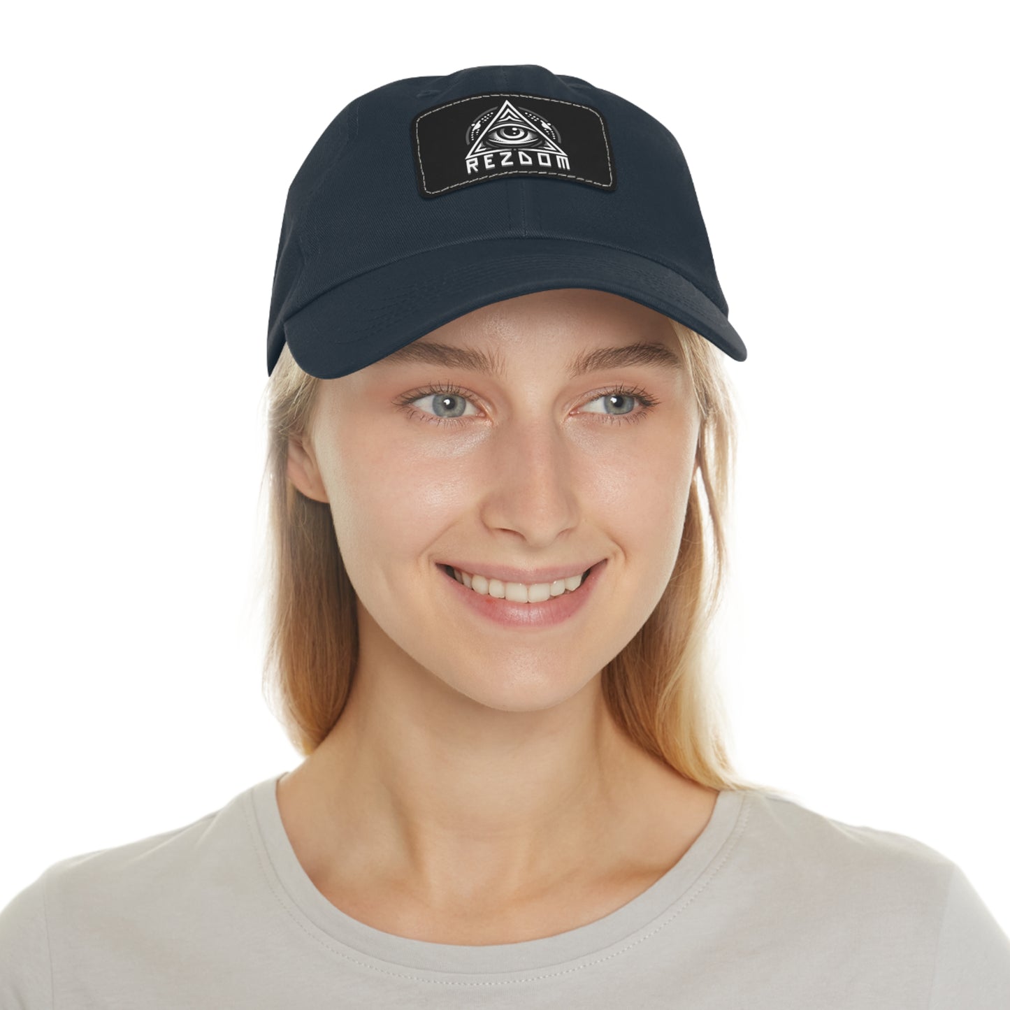 REZDOM Sacred Third Eye - Leather Patch Dad Hat