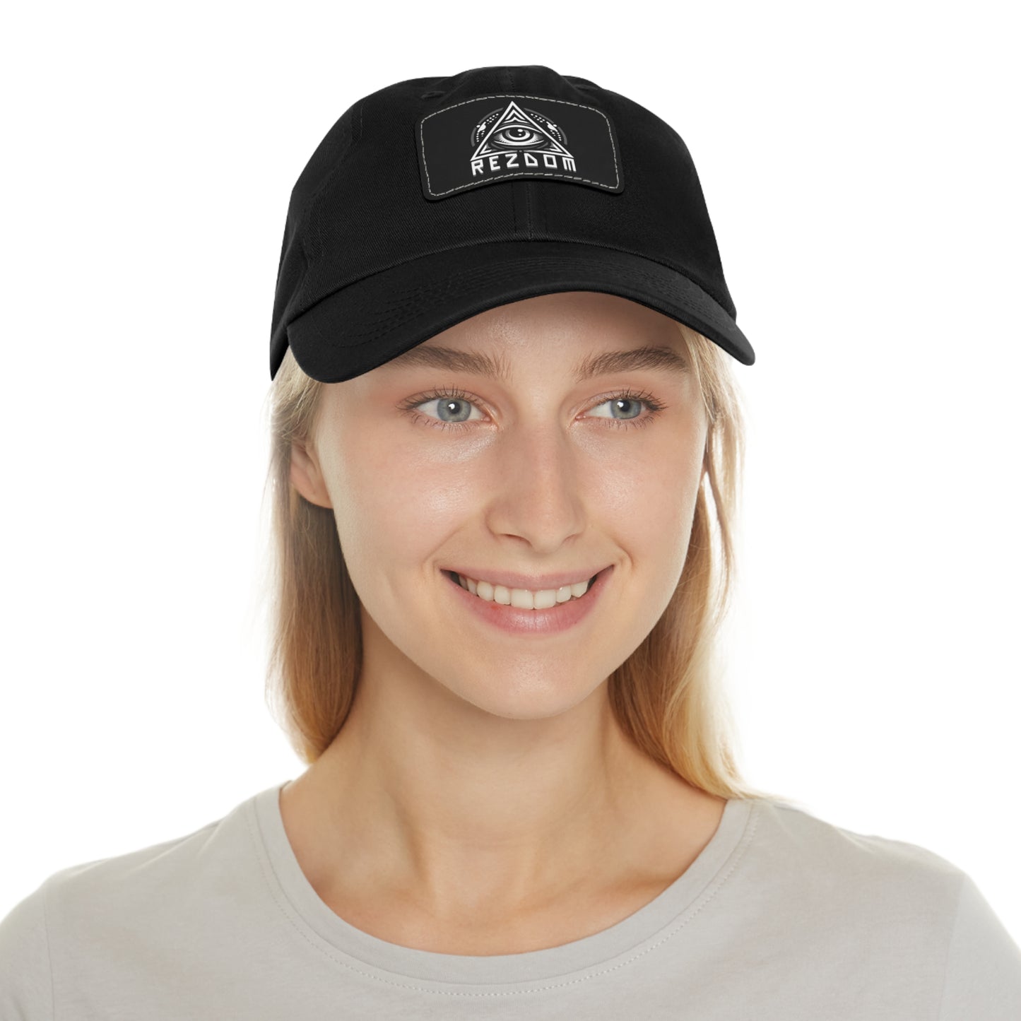 REZDOM Sacred Third Eye - Leather Patch Dad Hat